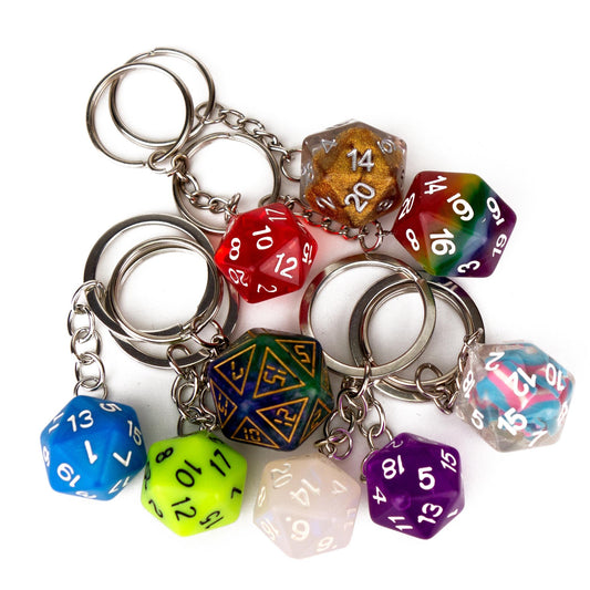 Key Ring - D20 dice