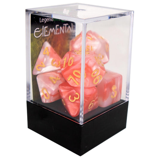 Elemental poly dice - Bloody Jade