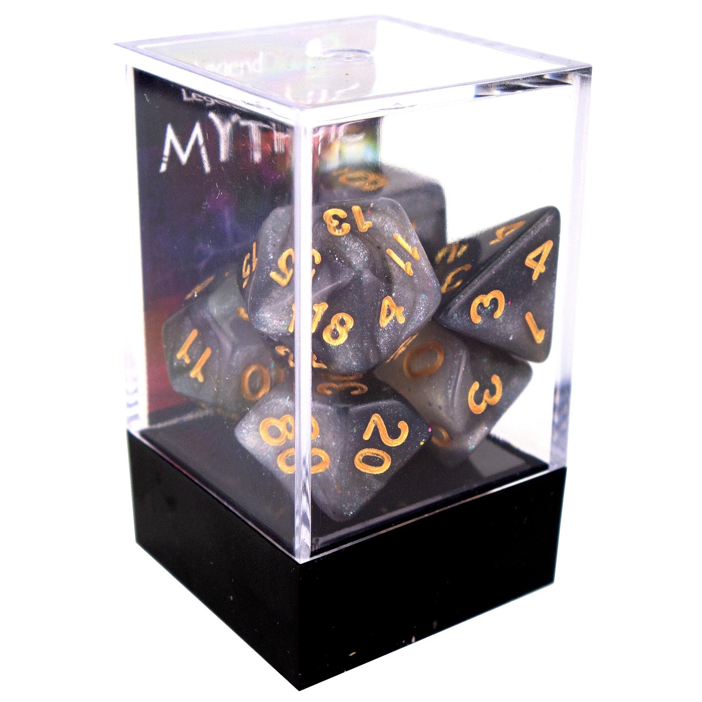 Mythic poly dice - Galaxy Silver