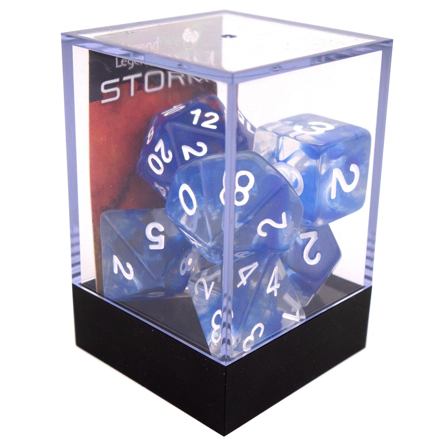 Storm poly dice - Blue