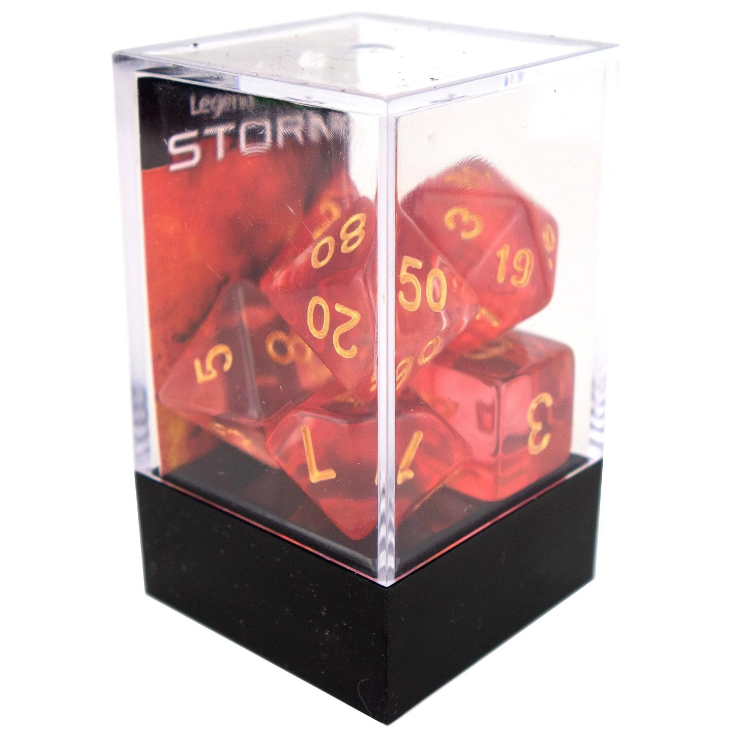 Storm poly dice - Crimson Light