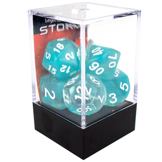 Storm poly dice - Teal Lake