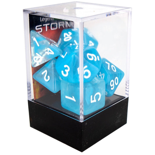 Storm poly dice - Sky Blue