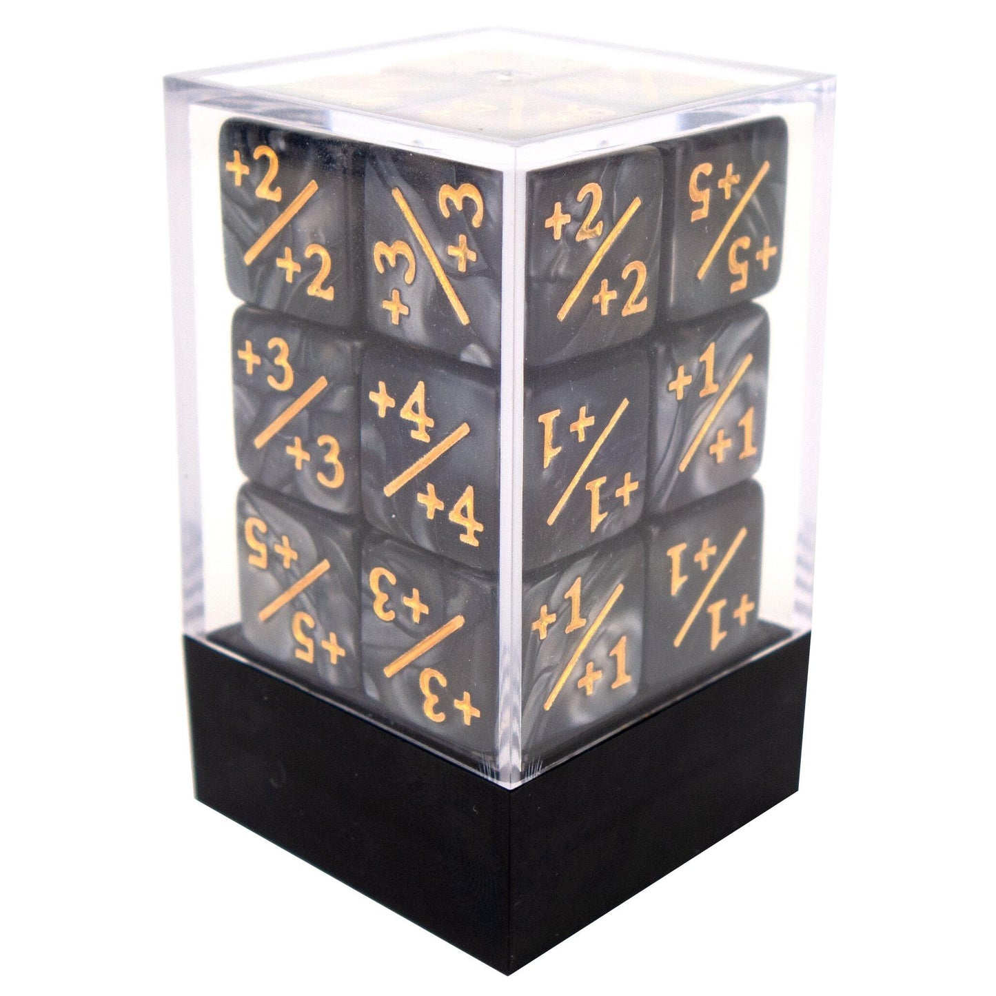 Token Dice - Plus - Pearl Black x12, Boxed