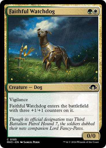 (FOIL) Magic Single- Faithful Watchdog (MH3)