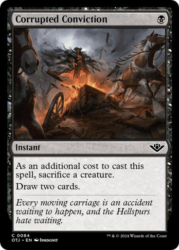 Magic Single - Corrupted Conviction, Foil (OTJ)