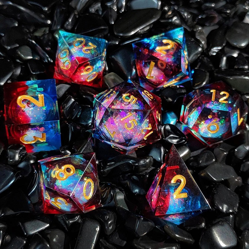 Fire & Ice | Liquid Core Dice Set