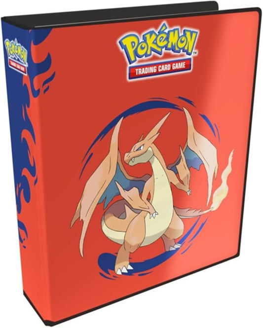 Pokemon: Mega carizard X and mega charizard Y 2" ring binder