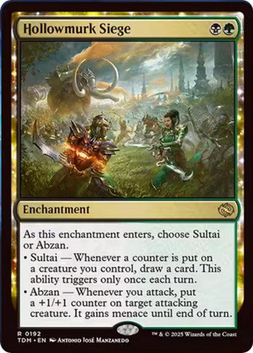 Magic Single- Hollowmurk Siege (TDM) (FOIL)