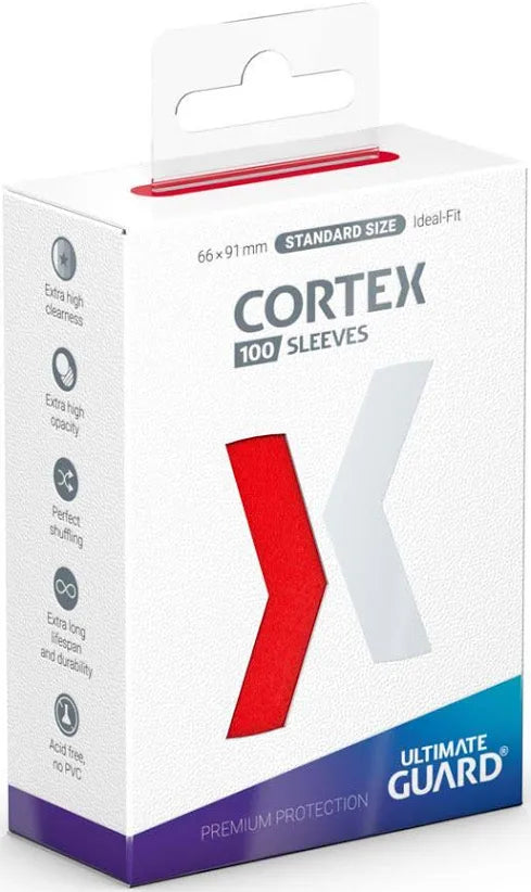 Ultimate Guard - Cortex Sleeves Standard Size (100) - Red