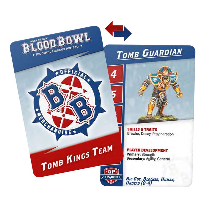 Tomb Kings Team Reference Card Pack