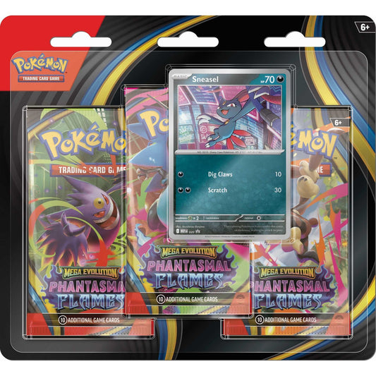 Pokémon TCG: Mega Evolution Phantasmal Flames - 3 Pack CDU (Sneasel)