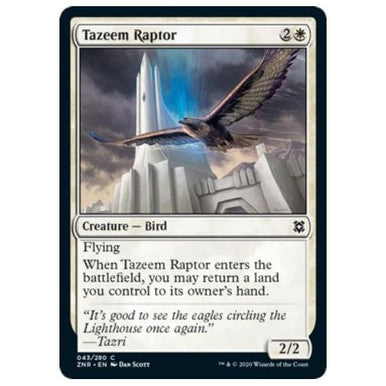 (FOIL) Magic Single - Tazeem Raptor (ZNR)