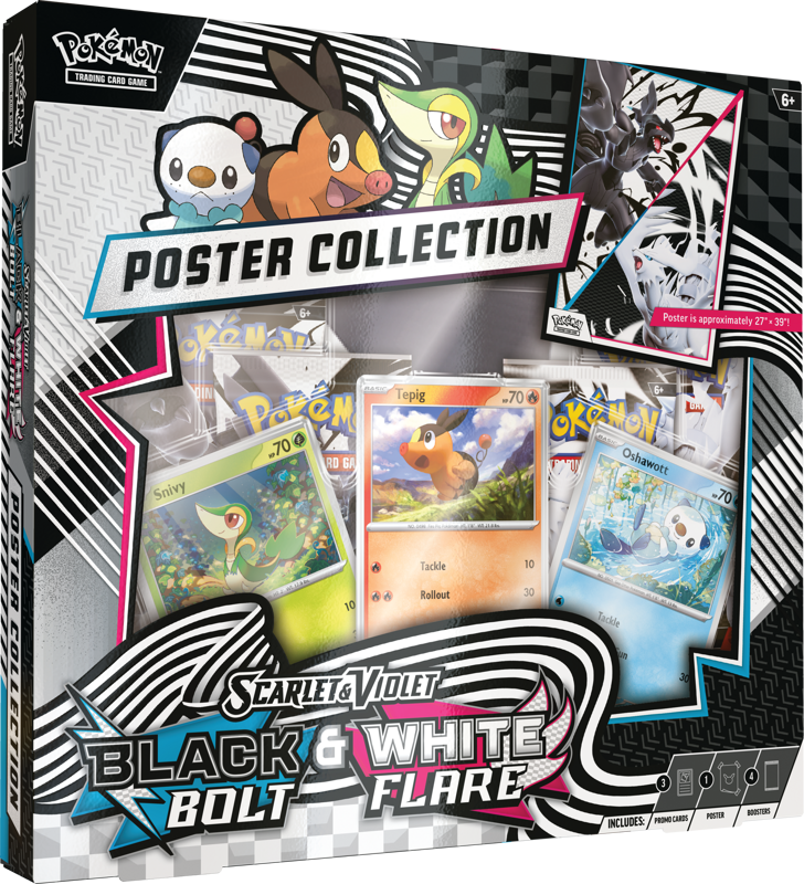 Pokémon TCG: Black Bolt & White Flare Unova Poster Collection