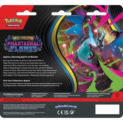 Pokémon TCG: Mega Evolution Phantasmal Flames - 3 Pack CDU (Weavile)