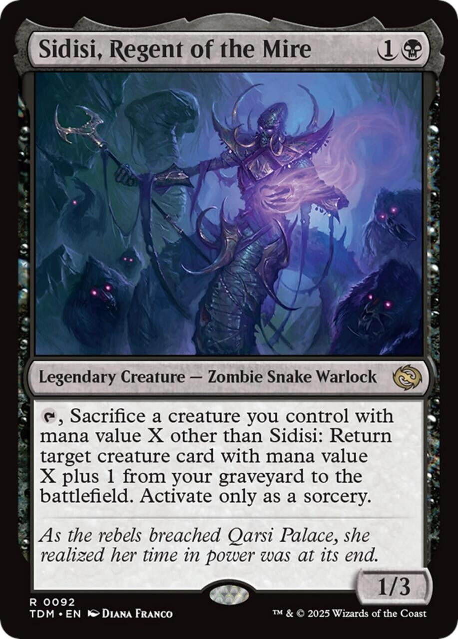 Magic Single - Sidisi, Regent of the Mire (TDM)
