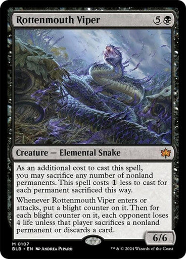 Magic Single - Rottenmouth Viper [Foil] (BLB)
