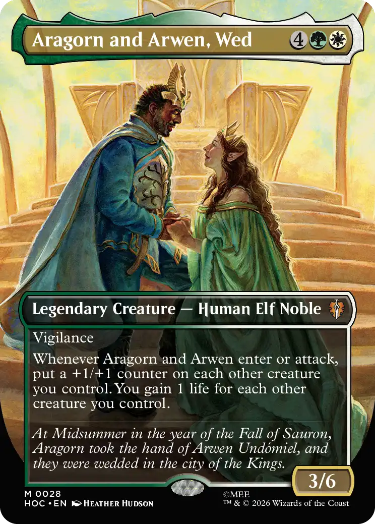 Aragorn and Arwen, Wed