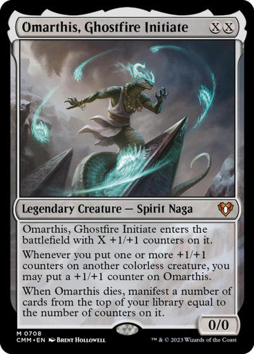 Magic Single - Omarthis, Ghostfire Initiate [Foil] (CMM)