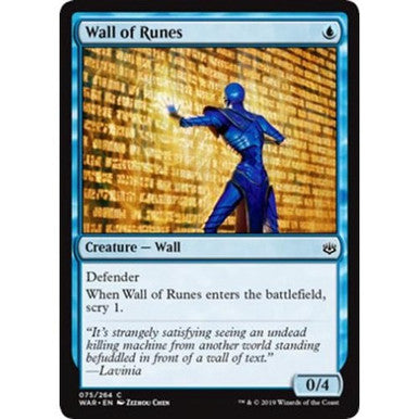 Magic Single -  Wall of Runes (WAR)