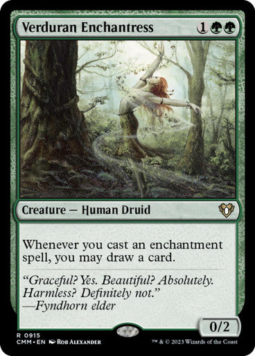 Magic Single - Verduran Enchantress (CMM)