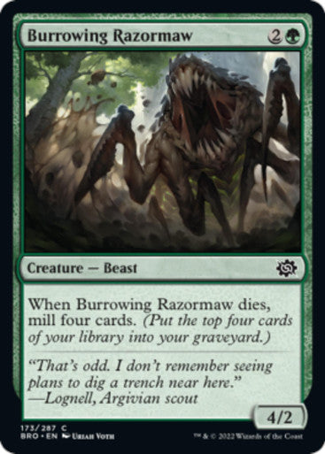 Magic Single - Burrowing Razormaw (BRO)