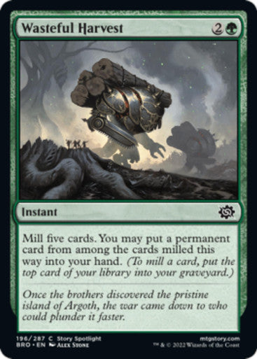 Magic Single - Wasteful Harvest - (BRO)