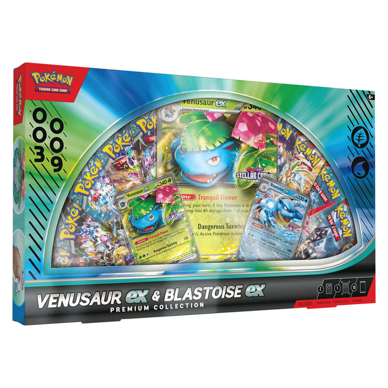 Pokemon Tcg: Venusaur ex and Blastoise ex Premium Collection