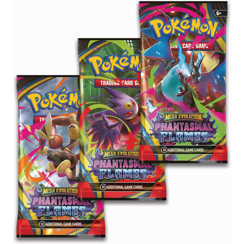 Pokémon TCG: Mega Evolution Phantasmal Flames - 3 Pack CDU (Weavile)