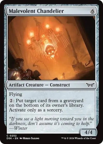 Magic Single - Malevolent Chandelier, Foil (DSK)