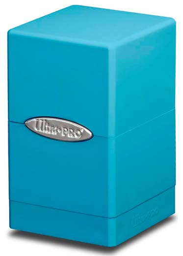 Satin tower deck box-Light Blue